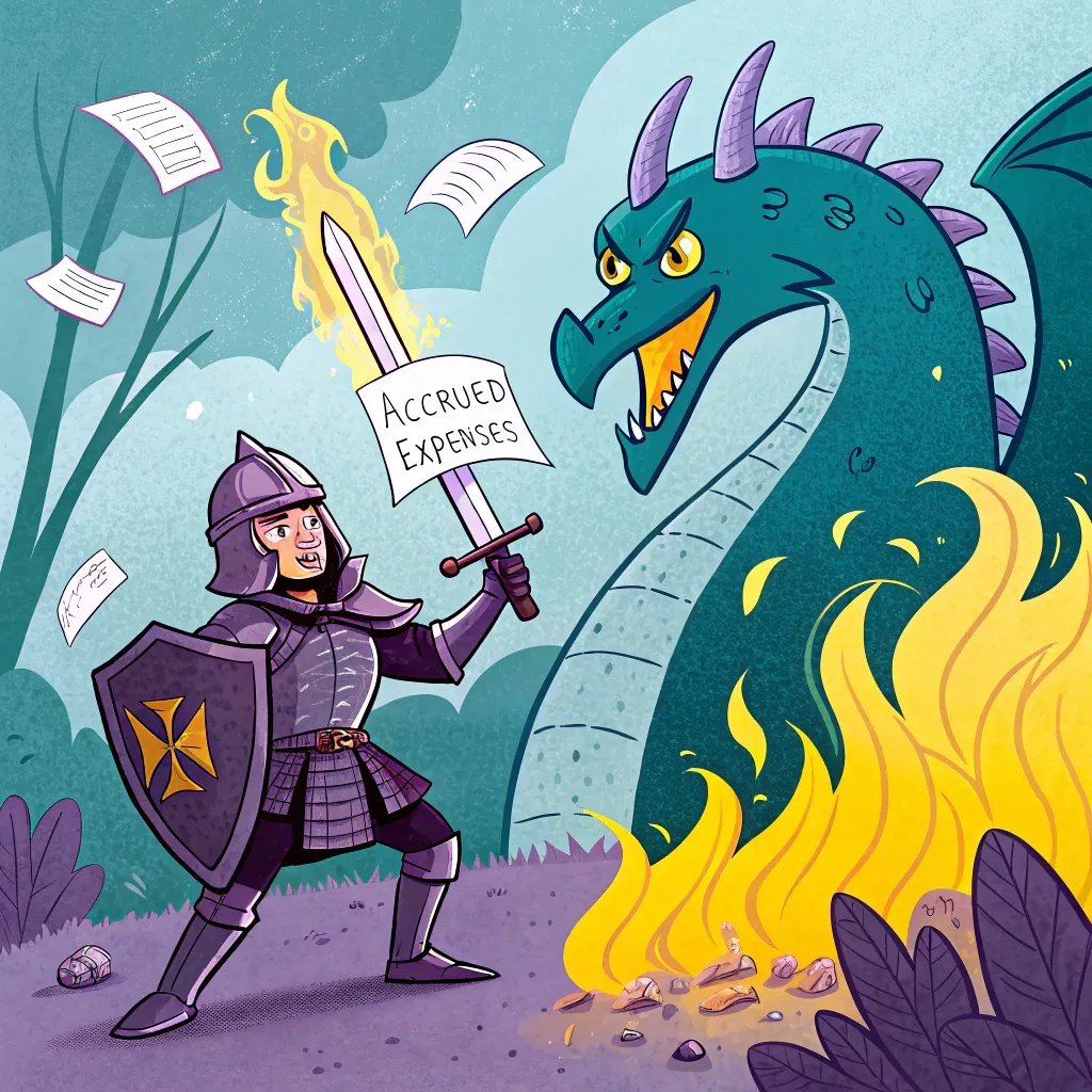 Illustration of a person surfing a wave filled with numbers under a bright sun