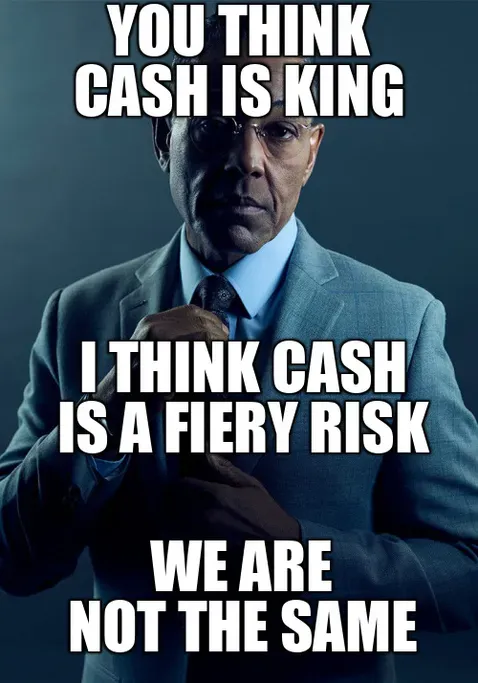 A close-up of scattered dollar bills showing signs of wear, emphasizing cash's vulnerability and risks.